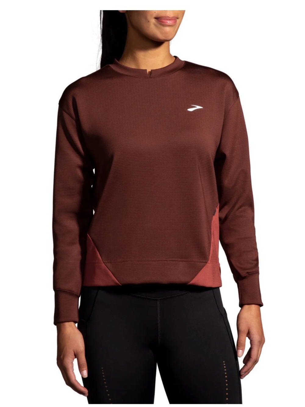 Brooks Run Within Lightweight Pocket Sweatshirt Sz XL In Run Raisin/Copper
